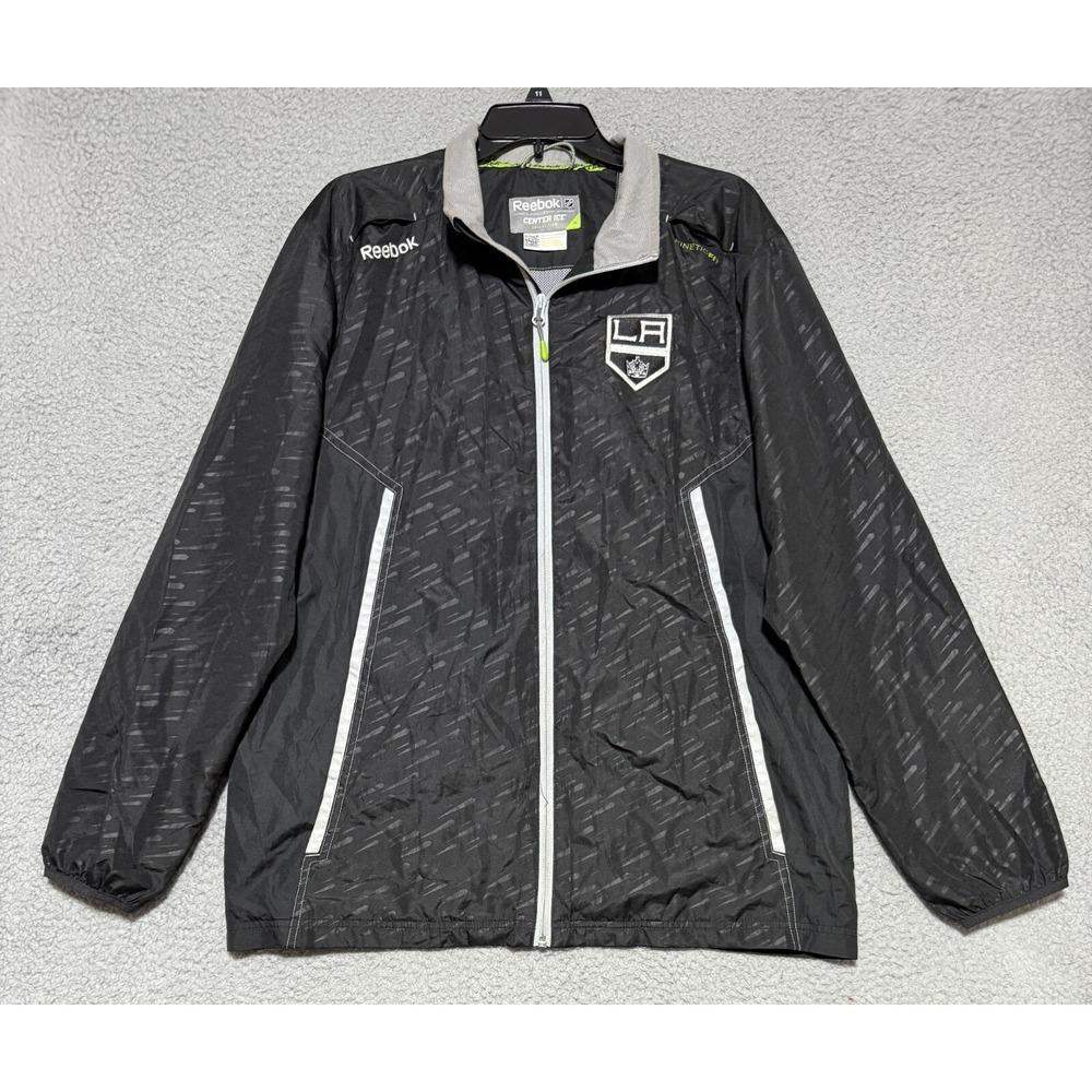 Reebok Center Ice Los Angeles Kings Kineticfit windbreaker full zip Mens M